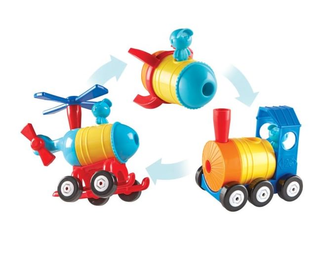 1-2-3 Build It - Rocket, Train, Helicopter!
