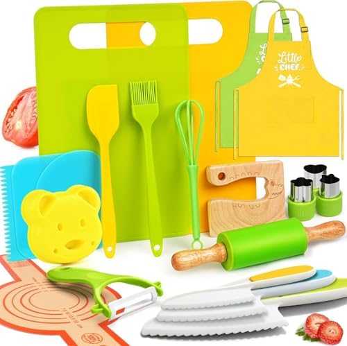 Montessori Kids Cooking Set with Safe Knives (13 pcs)