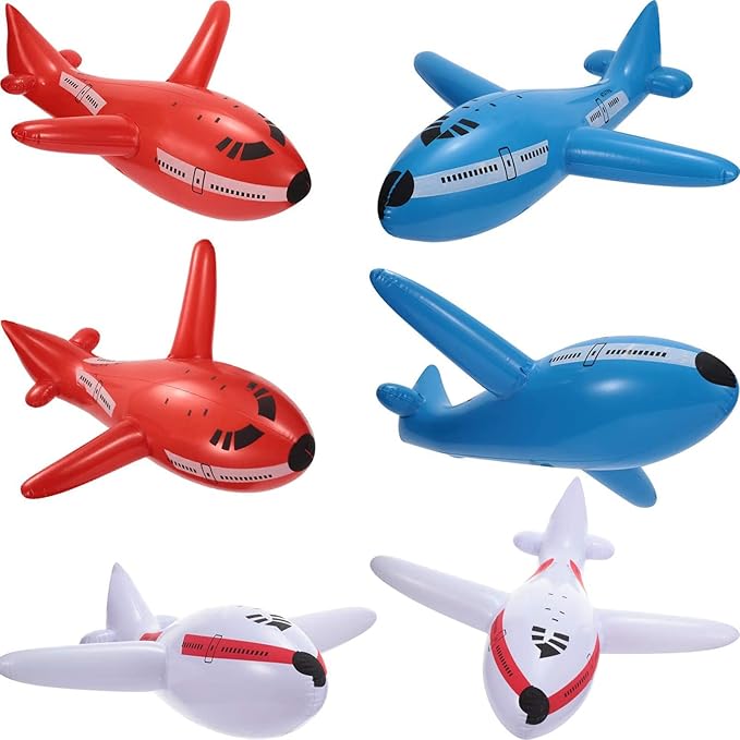 6 Pieces Large Inflatable Airplanes