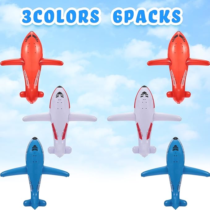 6 Pieces Large Inflatable Airplanes