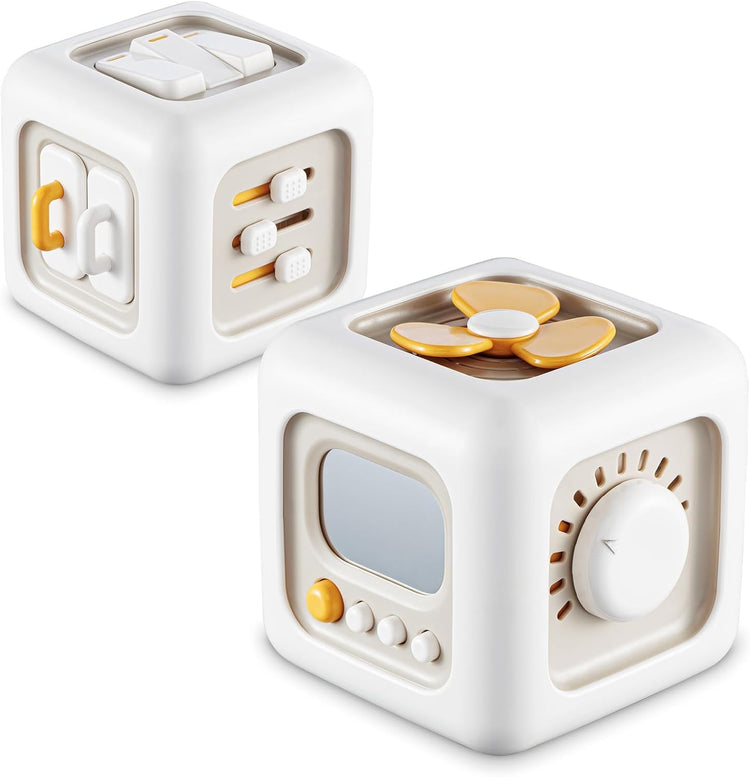 Montessori Busy Cube Toy – Educational Sensory Activity Cube for Toddlers