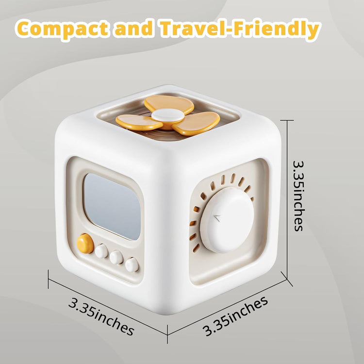 Montessori Busy Cube Toy – Educational Sensory Activity Cube for Toddlers