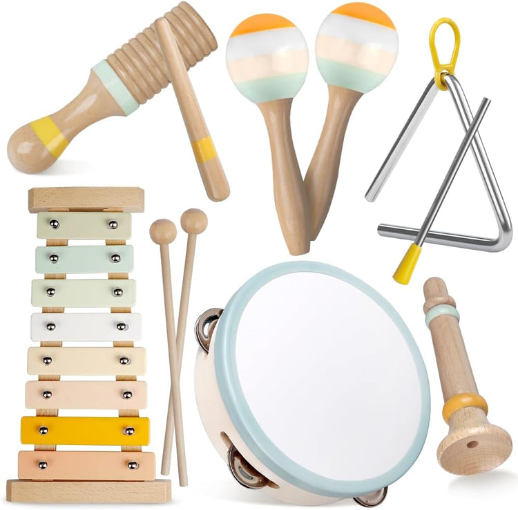Baby Musical Instruments-Montessori Wooden Toys for Toddlers