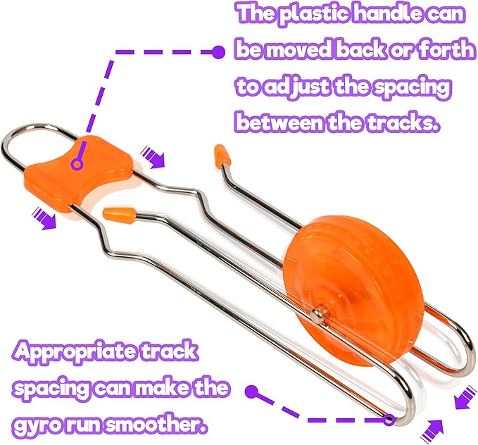 7 Pack Light Up Gyro Wheels Toy Set