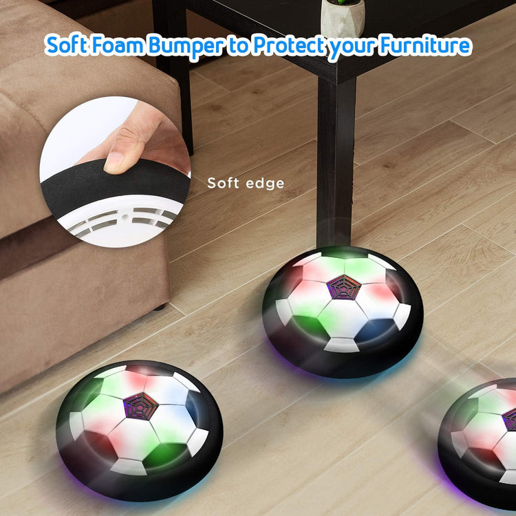 Hovering Soccer Ball Set - Indoor Air Soccer Action