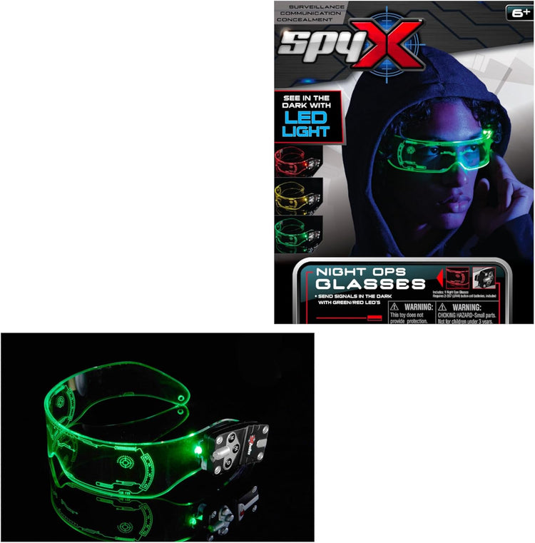 SpyX Night Ops Glasses - Dual Lights for Night Missions
