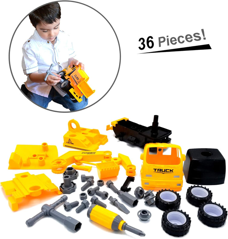 Construct A Truck Excavator - Take-Apart Build & Drive