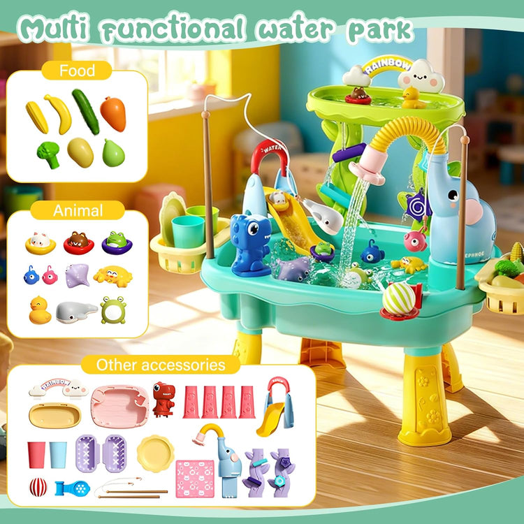 Kids Sensory Water Table with Electric Pump