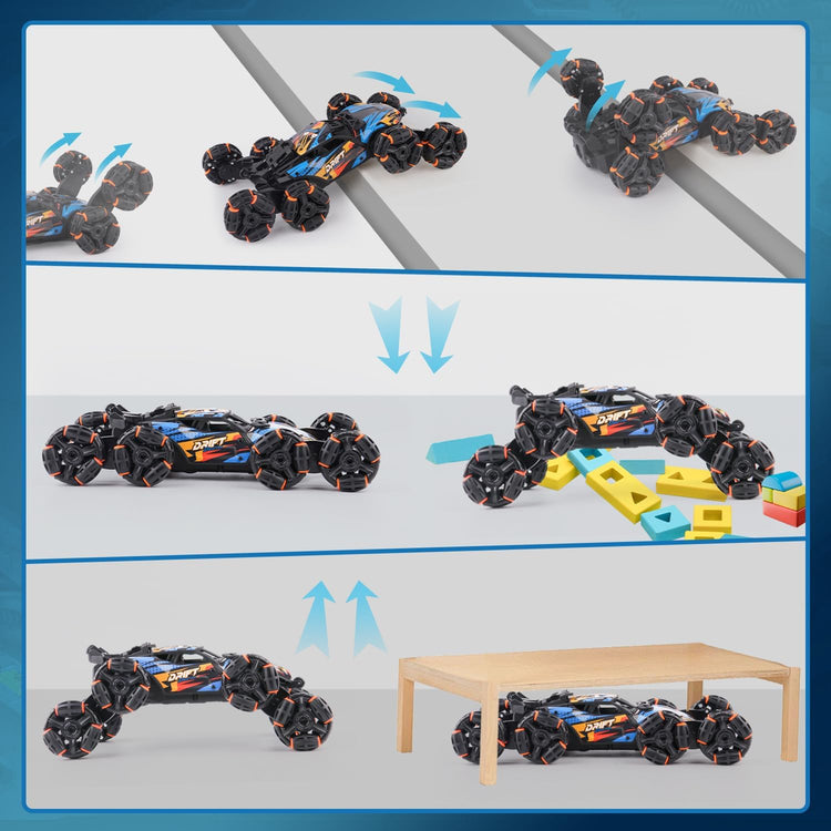 Cool 8 Wheels Hand Controlled RC Stunt Car Toys