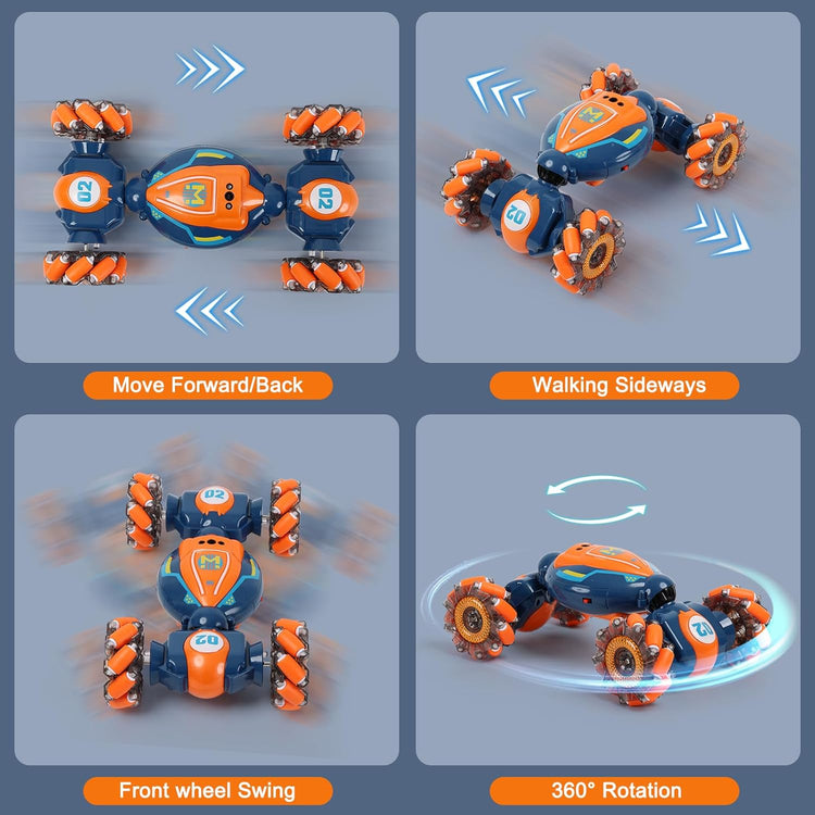 4WD Gesture Sensing RC Stunt Car with Lights & Music
