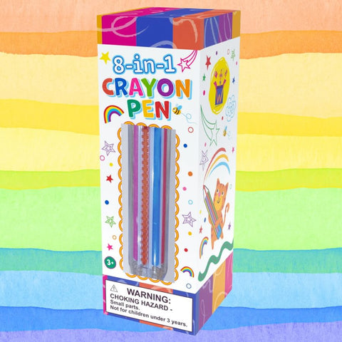 8-in-1 Crayon Pen - Retractable Colors