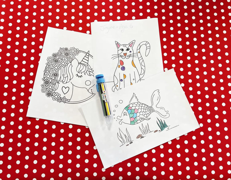 8-in-1 Crayon Pen - Retractable Colors