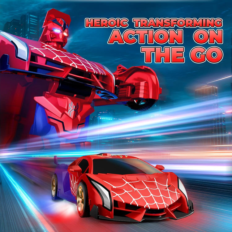 Spider Transforming RC Car with Lights