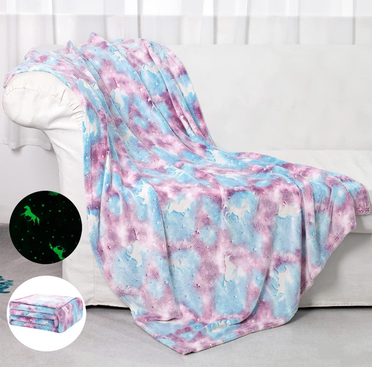Glow in The Dark Blanket Unicorns