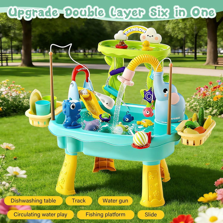 Kids Sensory Water Table with Electric Pump