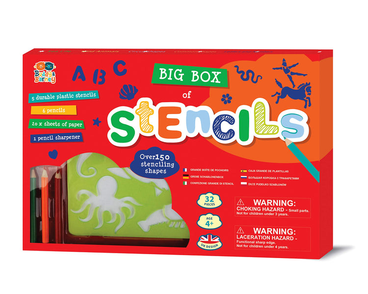 Buddy & Barney Big Box of Stencils - 150+ Shapes