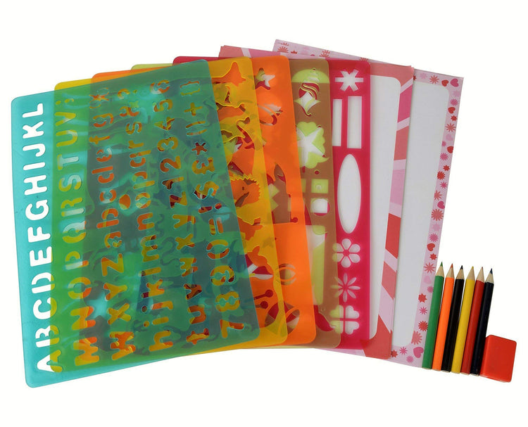 Buddy & Barney Big Box of Stencils - 150+ Shapes