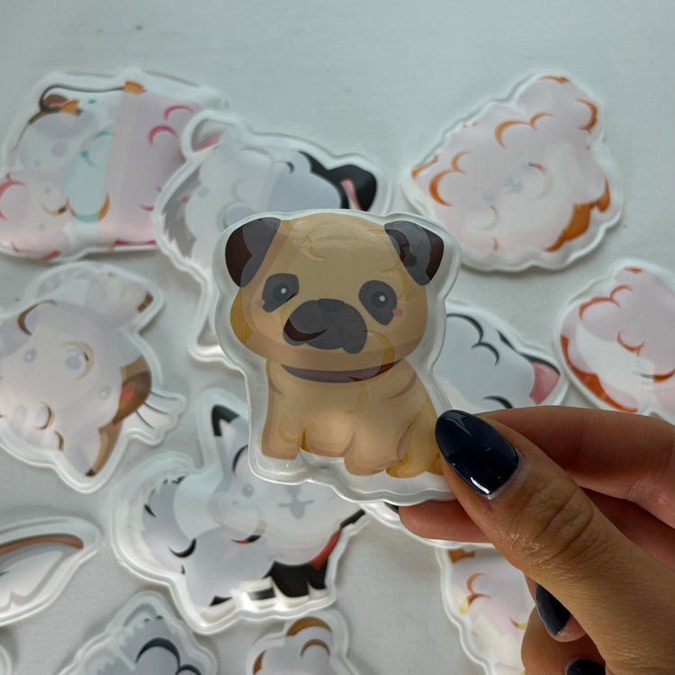 Buddy & Barney Muddy Paws - Color-Changing Bath Stickers
