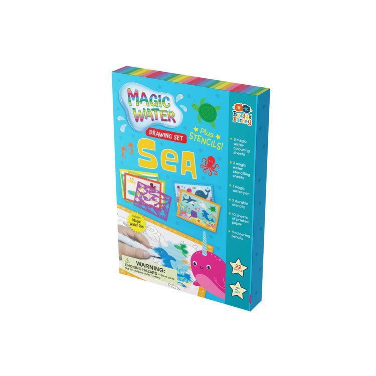 Buddy & Barney Magic Water Drawing Set - Sea Animals