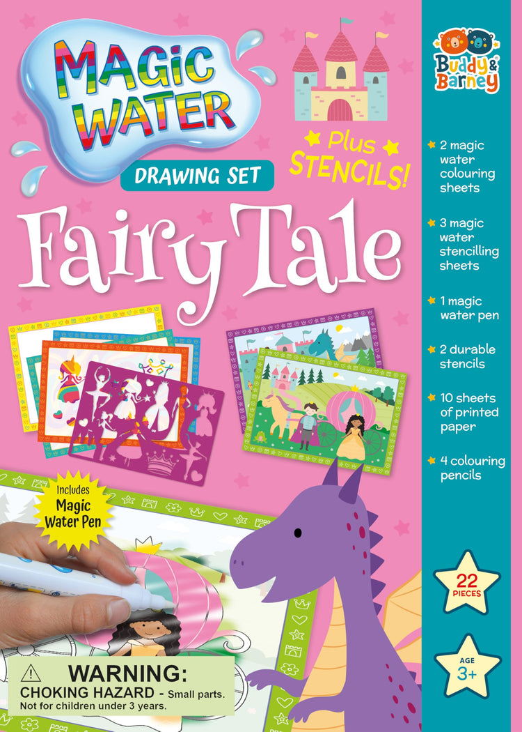 Buddy & Barney Magic Water Drawing Set - Fairy Tale Fun