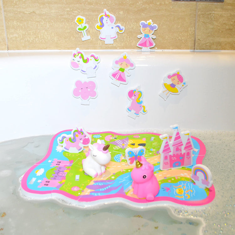 Buddy & Barney Unicorn World Bath Set - Light-Up Fun