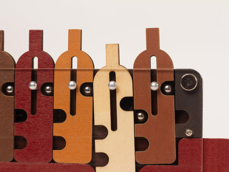 Constantin Waiter's Tray - Wooden 6-Bottle Logic Puzzle