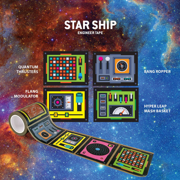 Copernicus Star Ship Engineer Washi Tape - Imaginary Space Ship