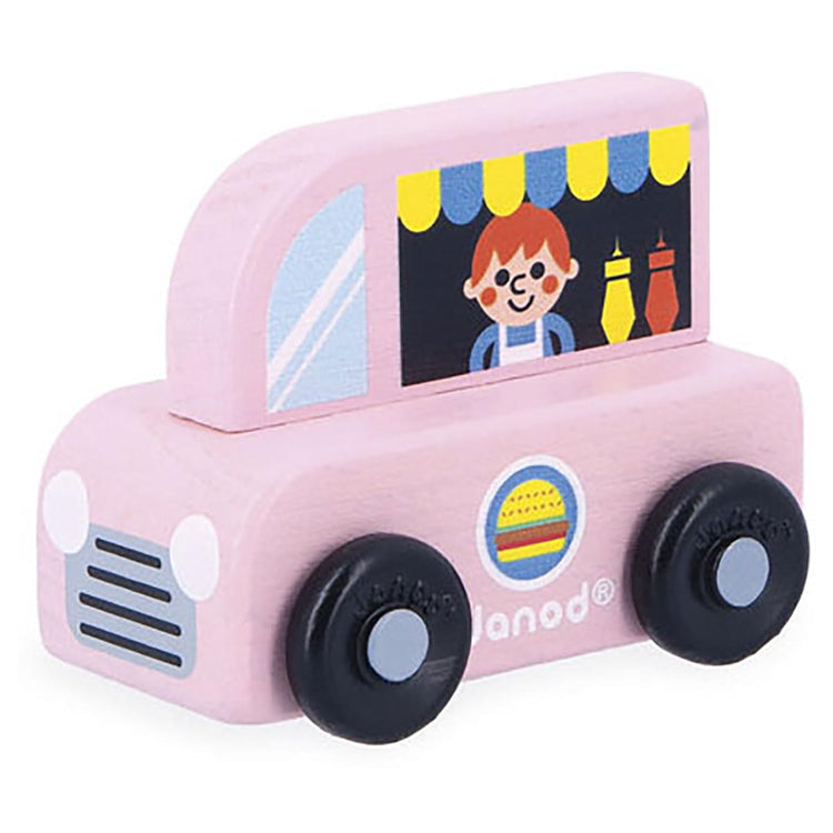 Janod Cross Roads Food Truck - Wooden Snack Stop on Wheels