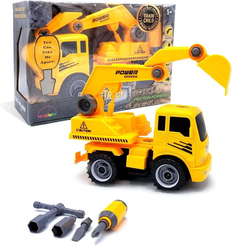 Construct A Truck Excavator - Take-Apart Build & Drive