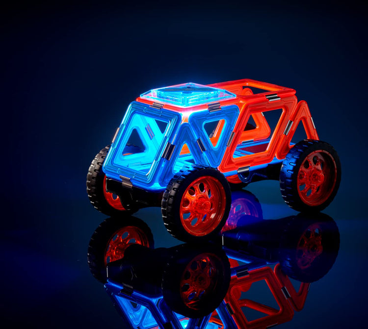 GeoSmart Night Cruiser STEM Vehicle Magnetic Building Set