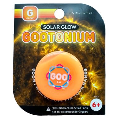 Gootonium Glowing Solar Putty - Sun-Powered Glow Fun