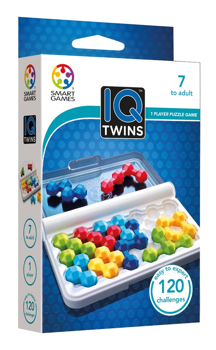 IQ Twins - STEM Travel Puzzle with 120 Challenges