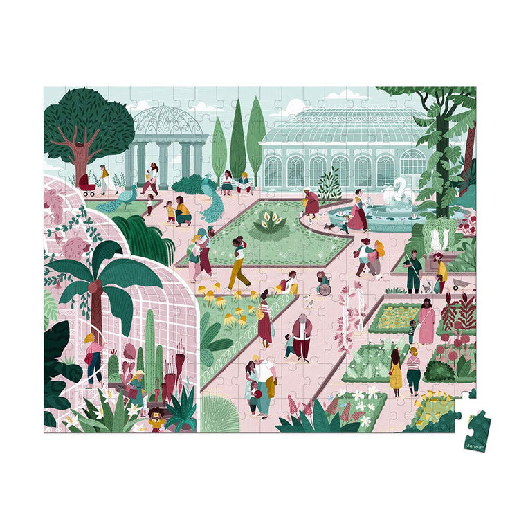 Janod Botanical Garden Puzzle - 200 Pieces for Nature Lovers