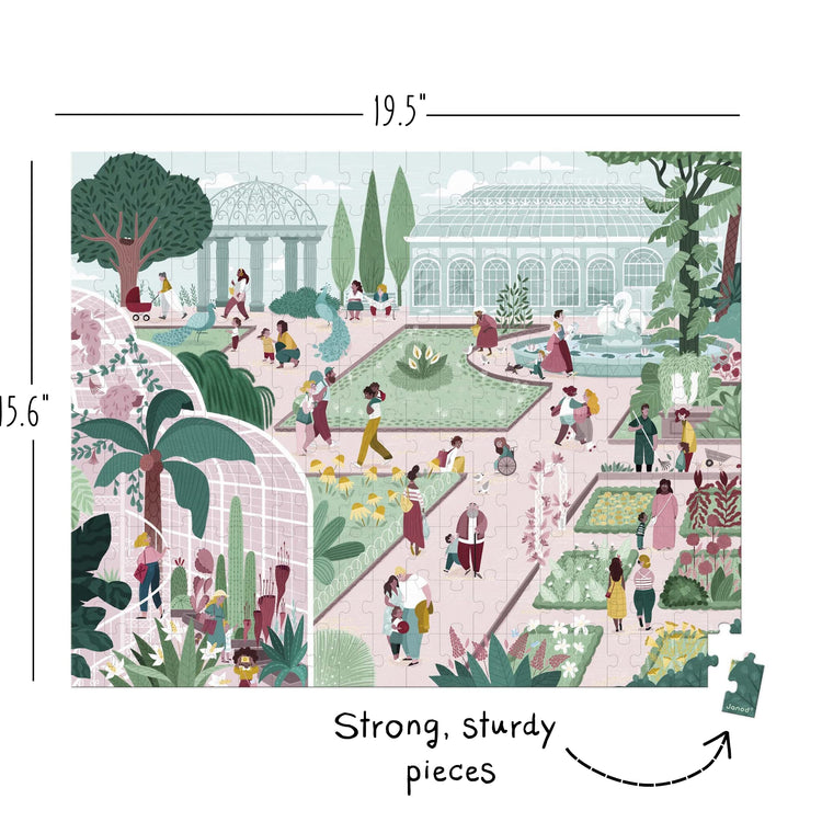 Janod Botanical Garden Puzzle - 200 Pieces for Nature Lovers