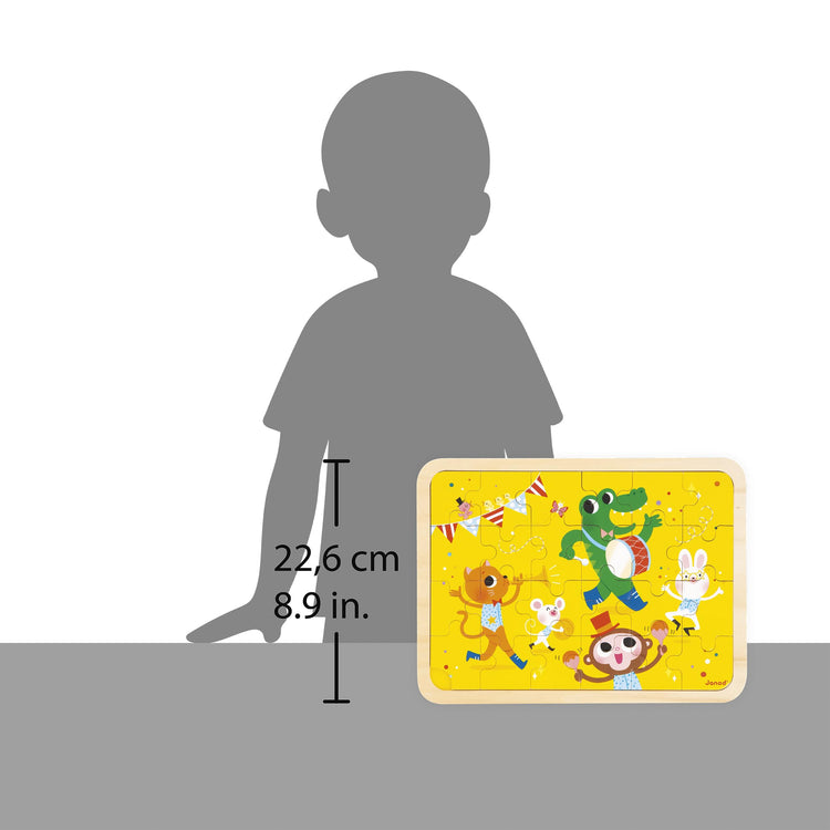 Janod Wooden Puzzle - 24 Pieces with Spot-the-Difference Game