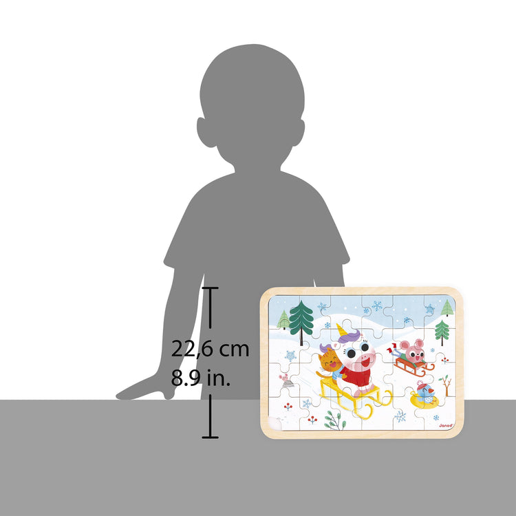 Janod 24-Piece Wooden Puzzle - Spot-the-Difference Challenge