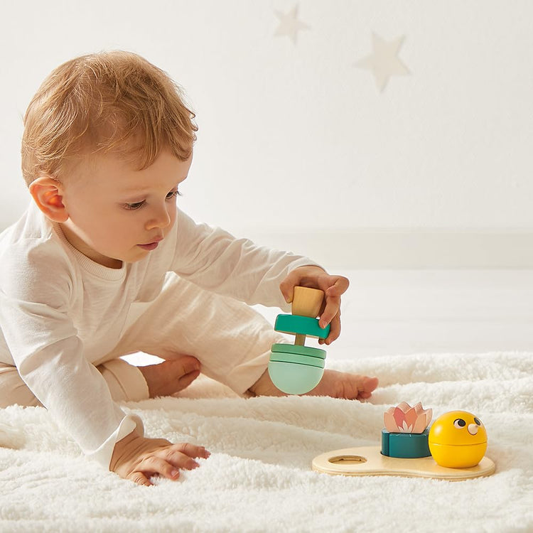 Janod Baby Play Box 18M - Wooden Puzzle and Motor Skills