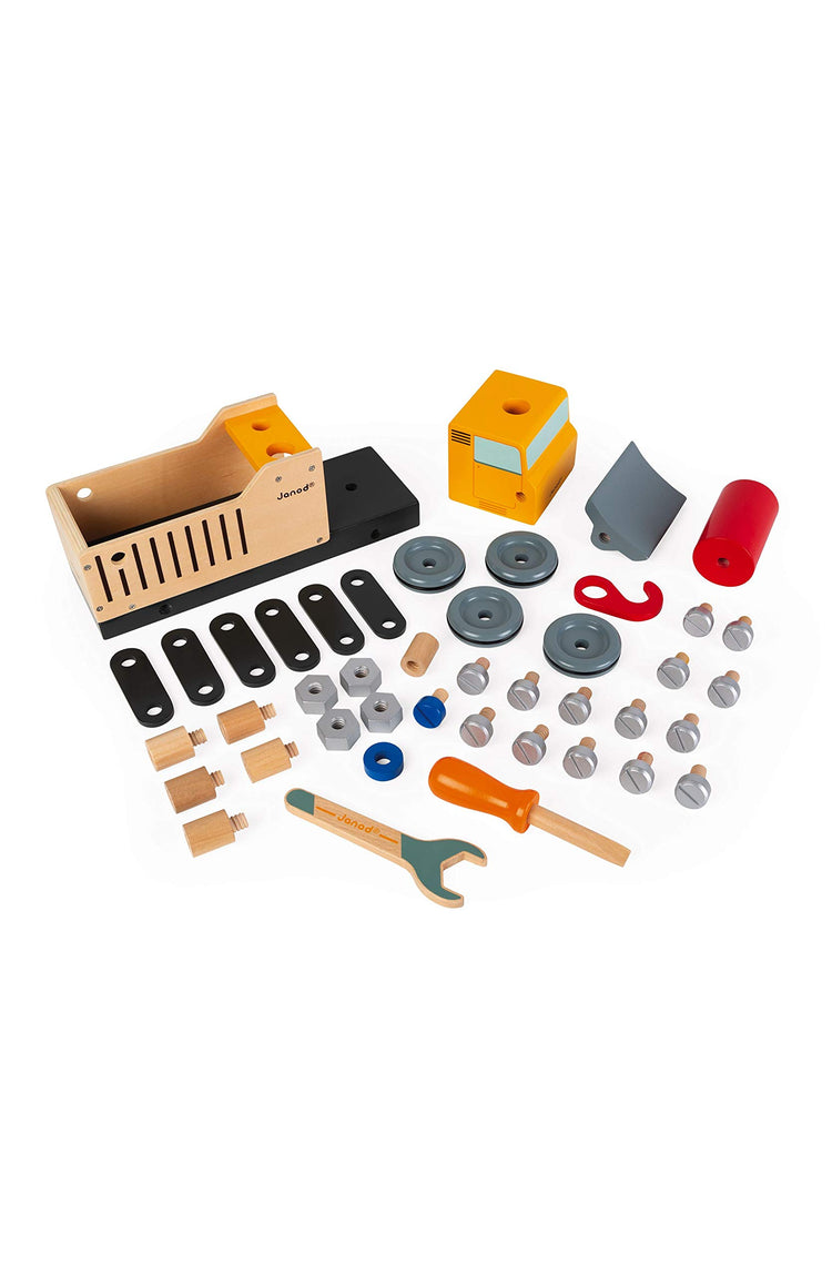 Janod Brico'Kids Take-Apart Truck - Build, Fix and Play
