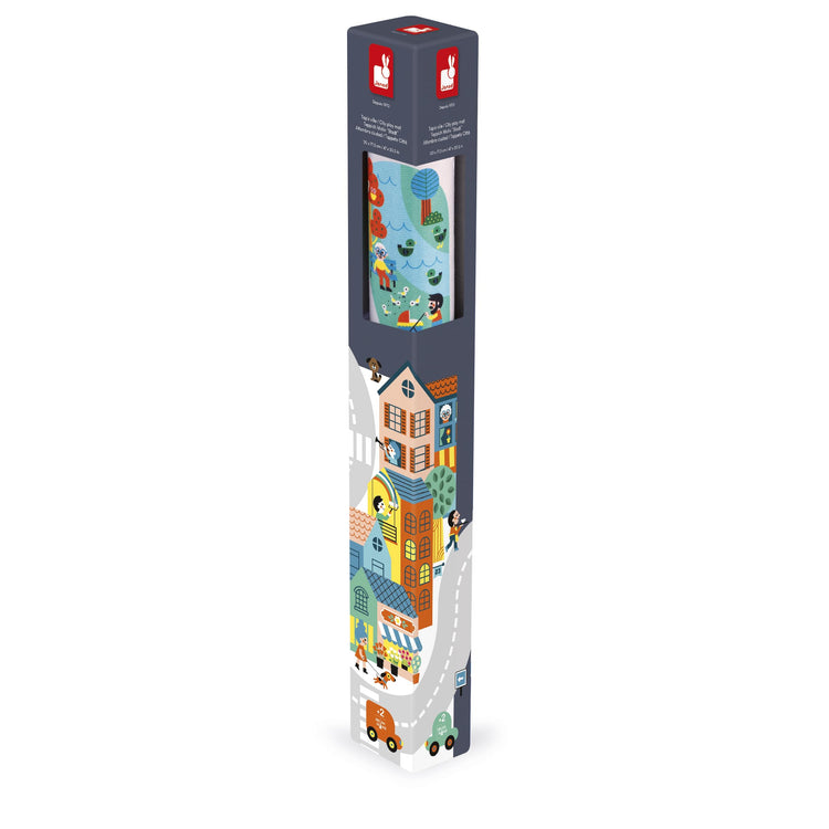 Janod City Car Rug - 120 x 78 cm Soft Non-Slip Adventure