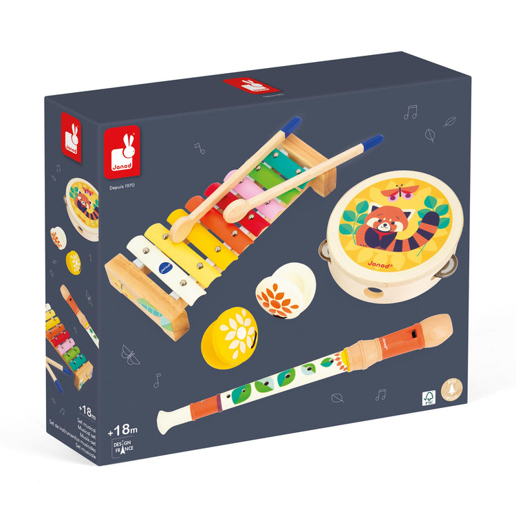 Janod Gioia Music Set - 4 Instruments for Early Rhythm Fun