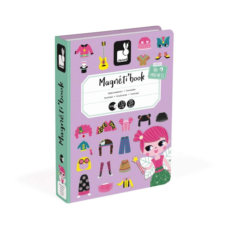 Janod Girls Costumes Magneti'Book - 46 Magnets Dress-Up Play
