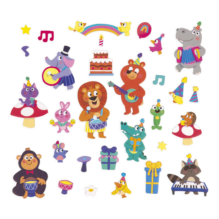 Janod Animal Party Magneti'Stories - 30-Piece Party Play