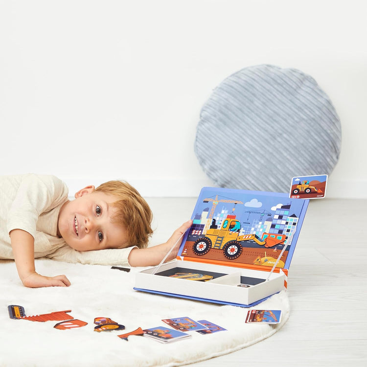 Janod Construction Magneti'Book - 50 Magnets for Builder Fun