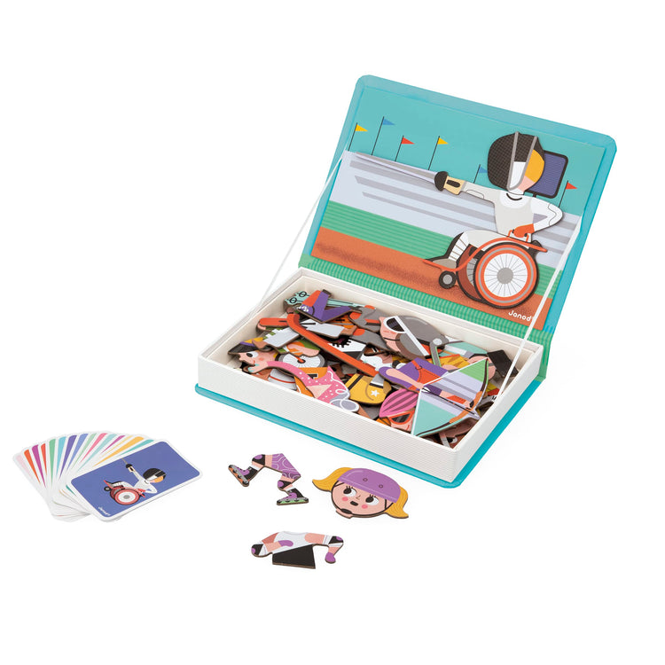 Janod Sports Magneti'Book - 48 Magnets for 16 Sports Stories