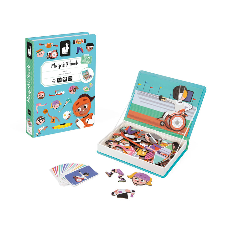 Janod Sports Magneti'Book - 48 Magnets for 16 Sports Stories