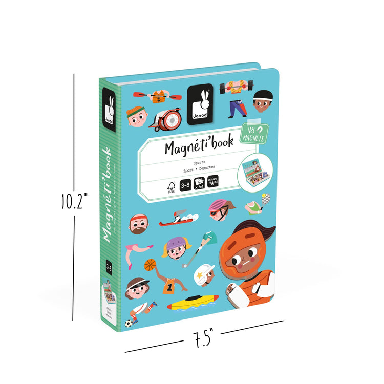 Janod Sports Magneti'Book - 48 Magnets for 16 Sports Stories
