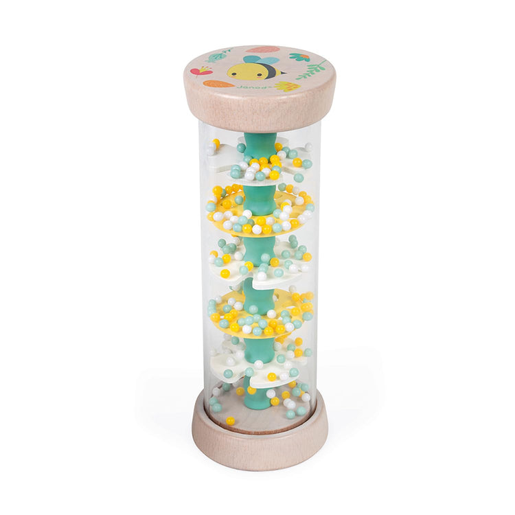 Janod Bumble Bee Rainstick - Soothing First Music Toy for Baby