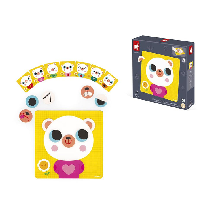 Janod Emotions Bear Magnetic Game - Fun Emotional Learning