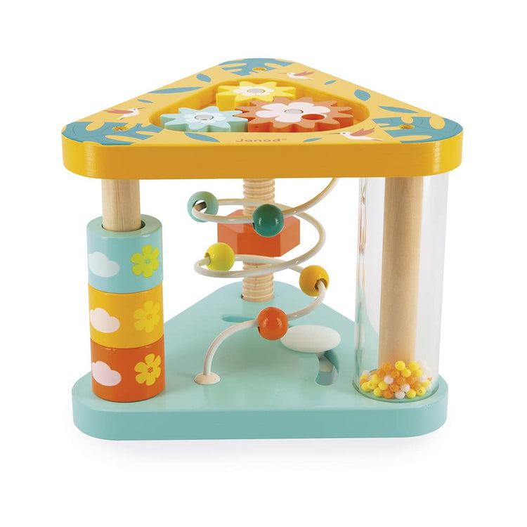 Janod Tropik Pyramid - 7-In-1 Wooden Activity Fun for Toddlers