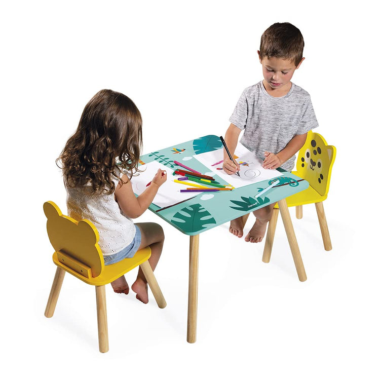 Janod Tropik Table and 2 Chairs - Frog and Jaguar Furniture